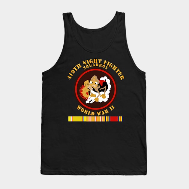 419th Night Fighter Squadron - WWII w SVC Tank Top by twix123844